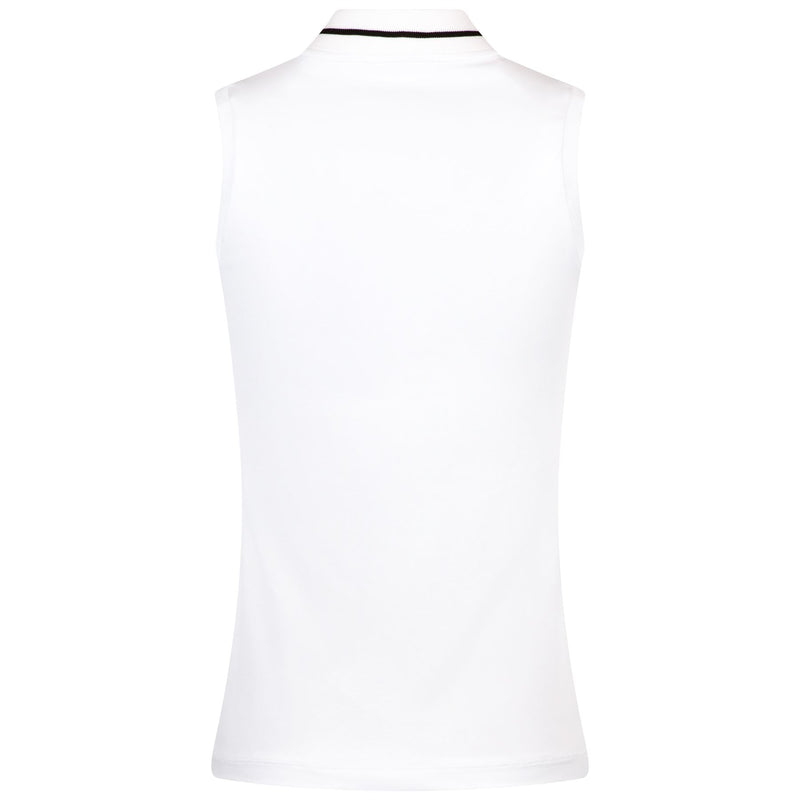 Womens The Maddie Sleeveless Polo White