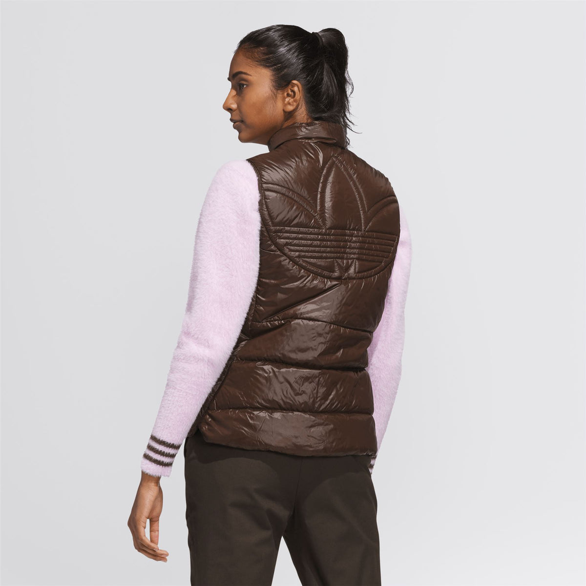 Womens Originals Down Vest Dark Brown