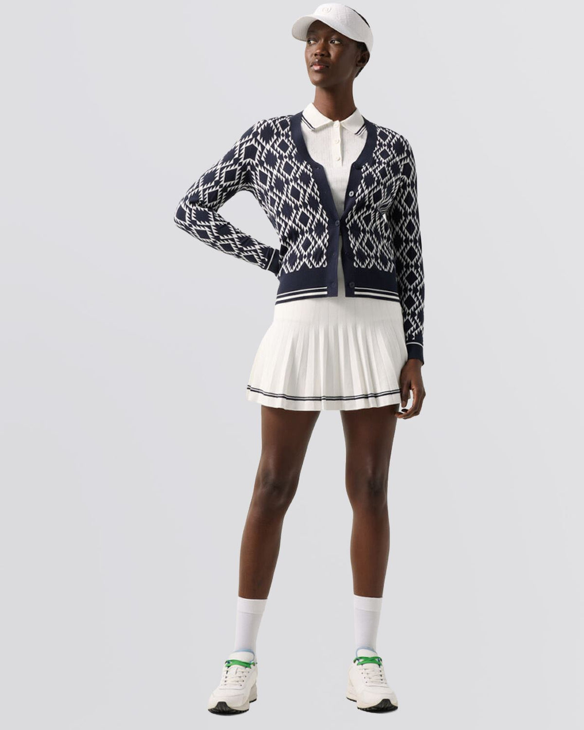 Womens Amber Knit Cardigan Navy
