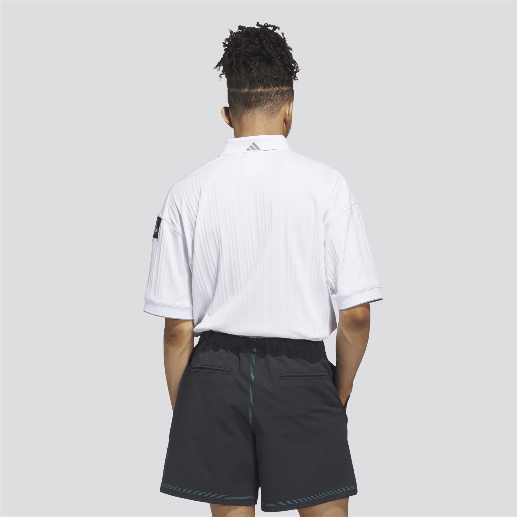 BRIEFING × WDSTOUR POLO LOOSE FIT Side Blocked Performance Micropique Polo Shirt