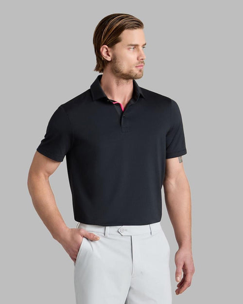 All Play Fine Stretch Pique Polo Onyx