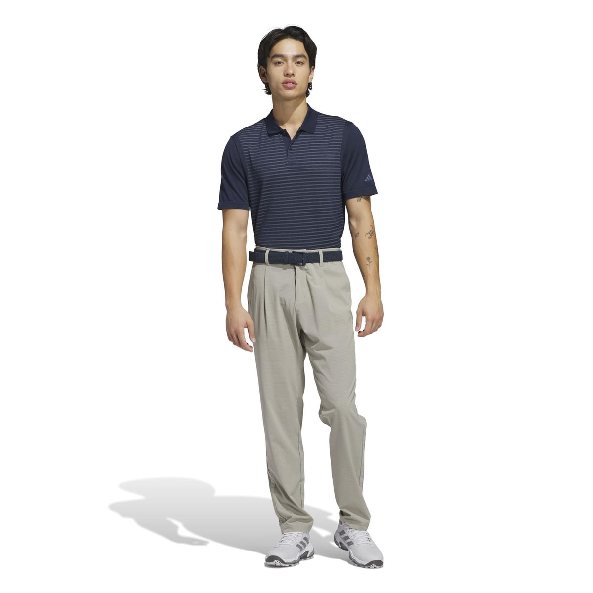 Ultimate365 Tour Seamless Stripe Polo Collegiate Navy