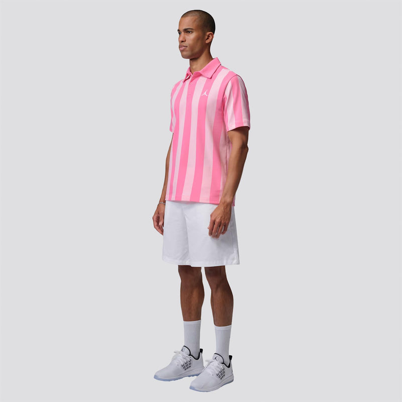 Jordan Dri-FIT Printed Golf Polo Pink Glow/White
