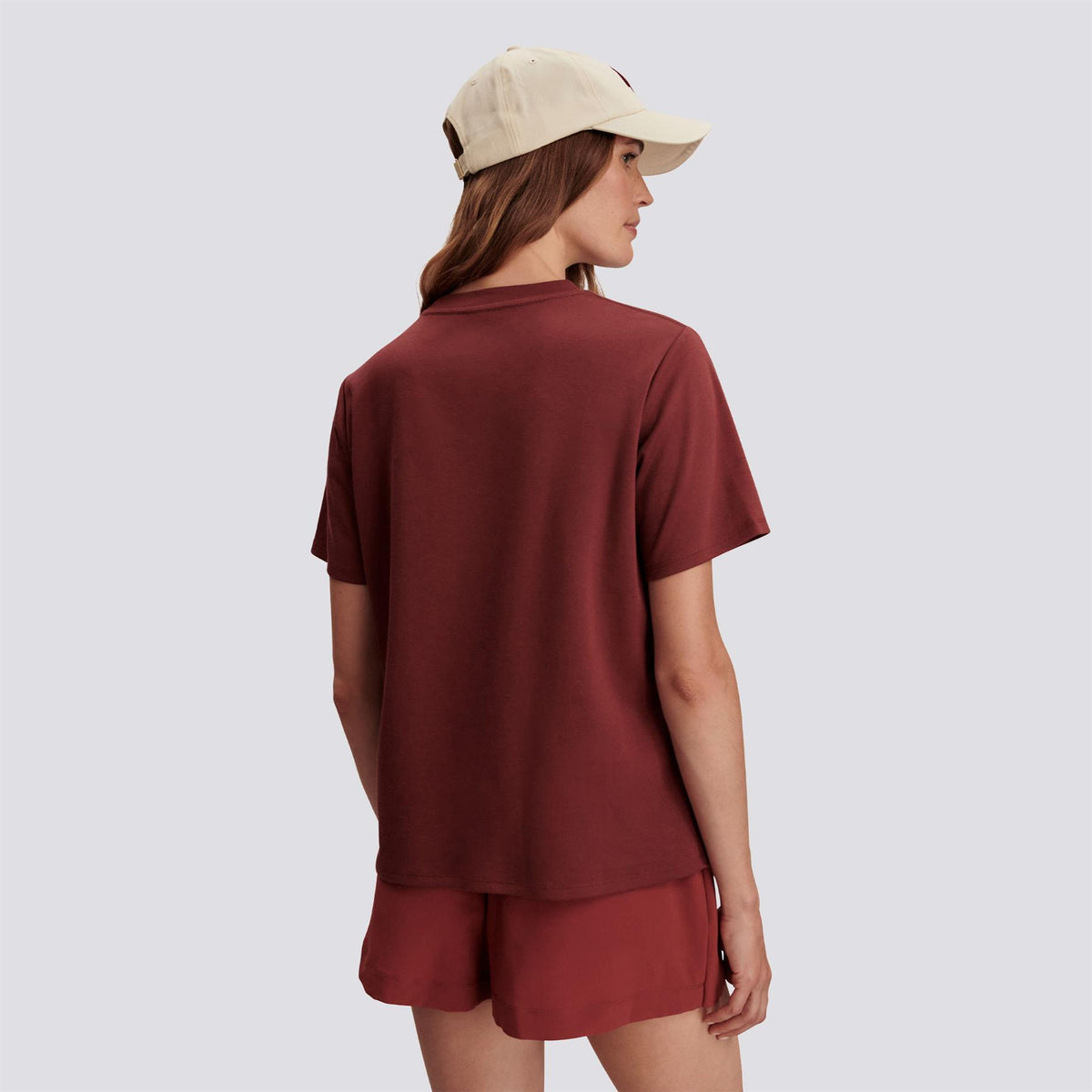 Womens Stevie Branded Tee Port Marl