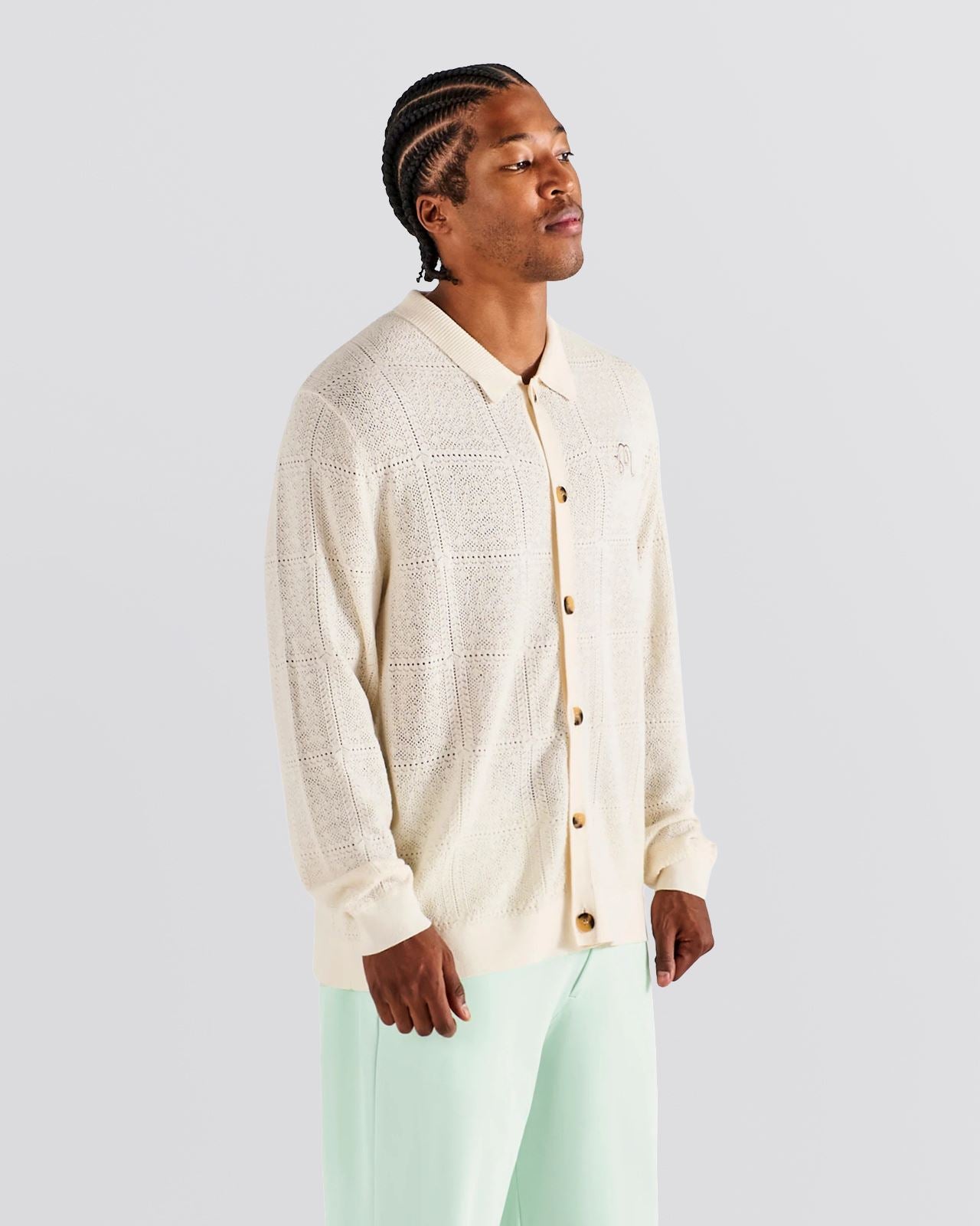 Malbon Resort Crochet Cardigan - Whisper White – TRENDYGOLFUSA.COM