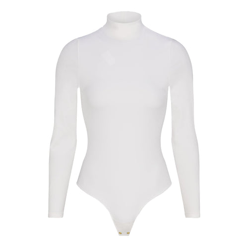 Womens Naomi LS Bodysuit Pearl White - SS25