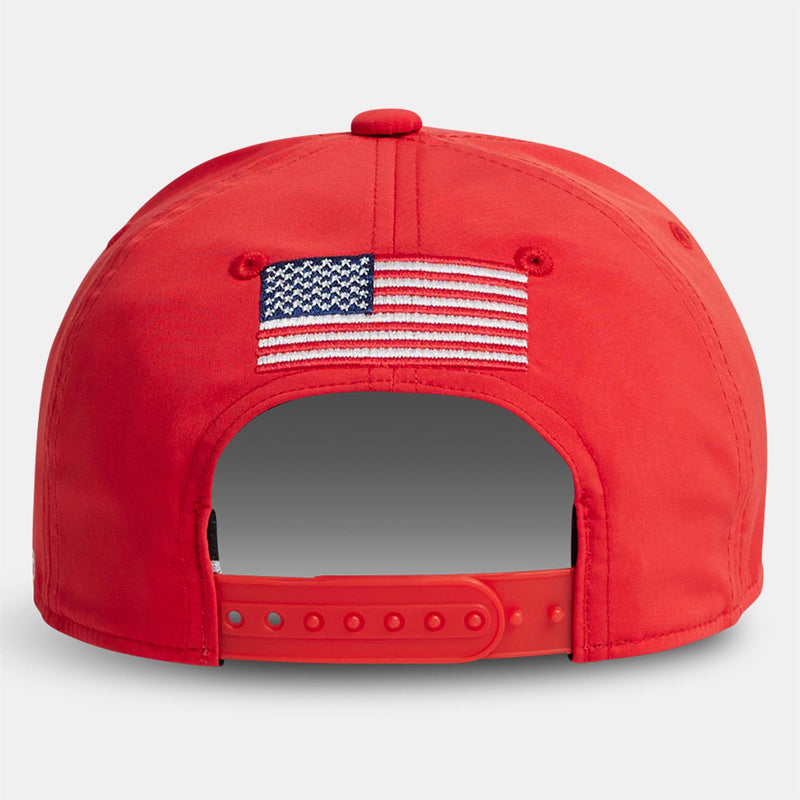 Womens Hearther Snapback Cap Flame Scarlet
