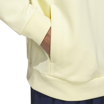 adidas Golf Originals Argyle Printed Quarter Zip Yellow