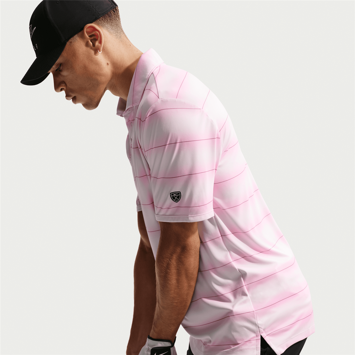 Dri-FIT Par 5 Striped Polo Pearl Pink