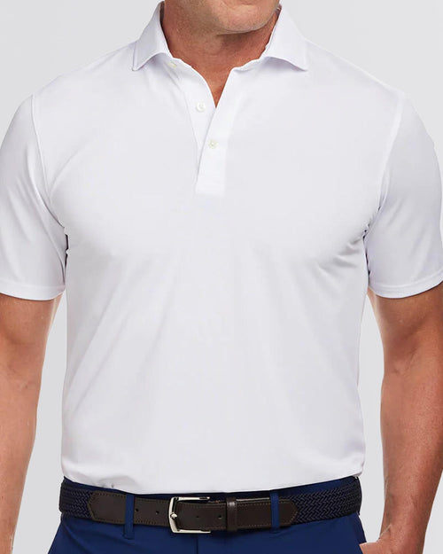 The Macdonald Knit Polo White