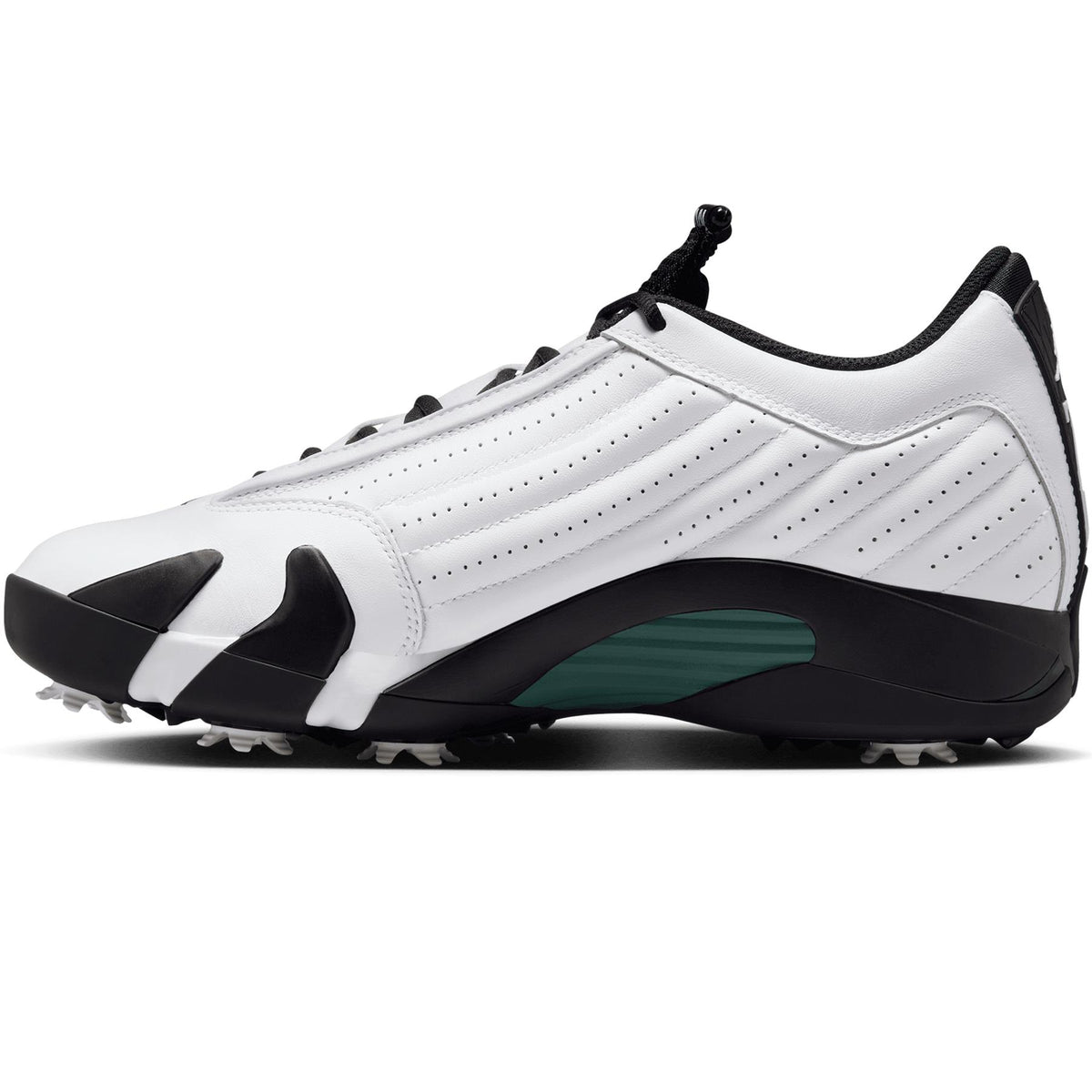 Air Jordan 14 Golf Shoes White/Oxidized Green/Black/Glacier Blue
