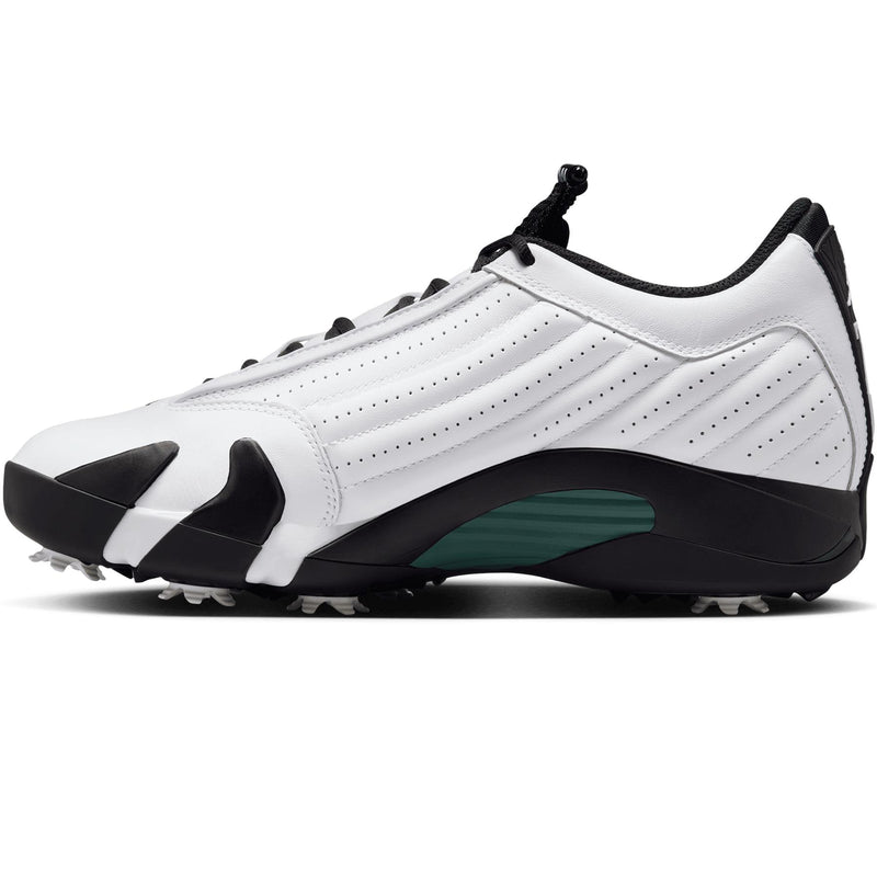 Air Jordan 14 Golf Shoes White/Oxidized Green/Black/Glacier Blue