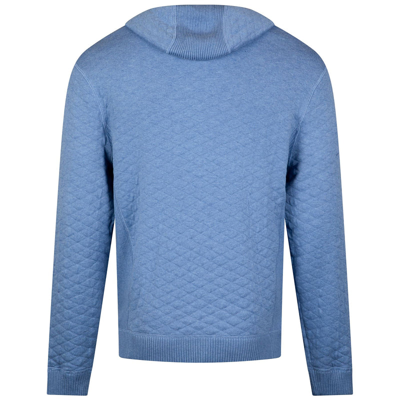 The Wallace Hooded Sweater Heathered Marlin Blue