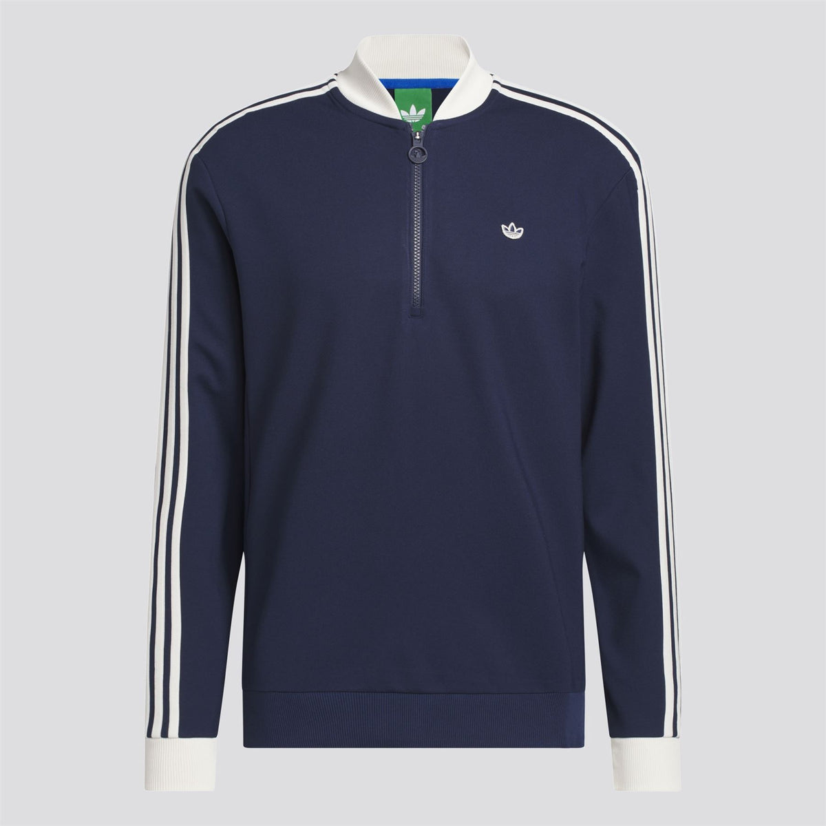 Originals 3-Stripe Quarter Zip Night Indigo/Chalk White