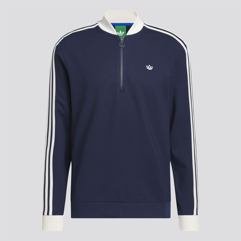 Originals 3-Stripe Quarter Zip Night Indigo/Chalk White