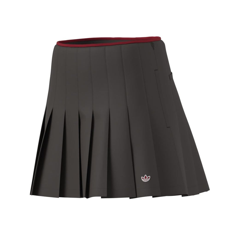 Womens Originals Pleated Skort Dark Brown