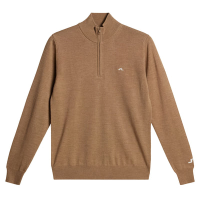 Kian Tour Merino Quarter Zip Sweater Tigers Eye