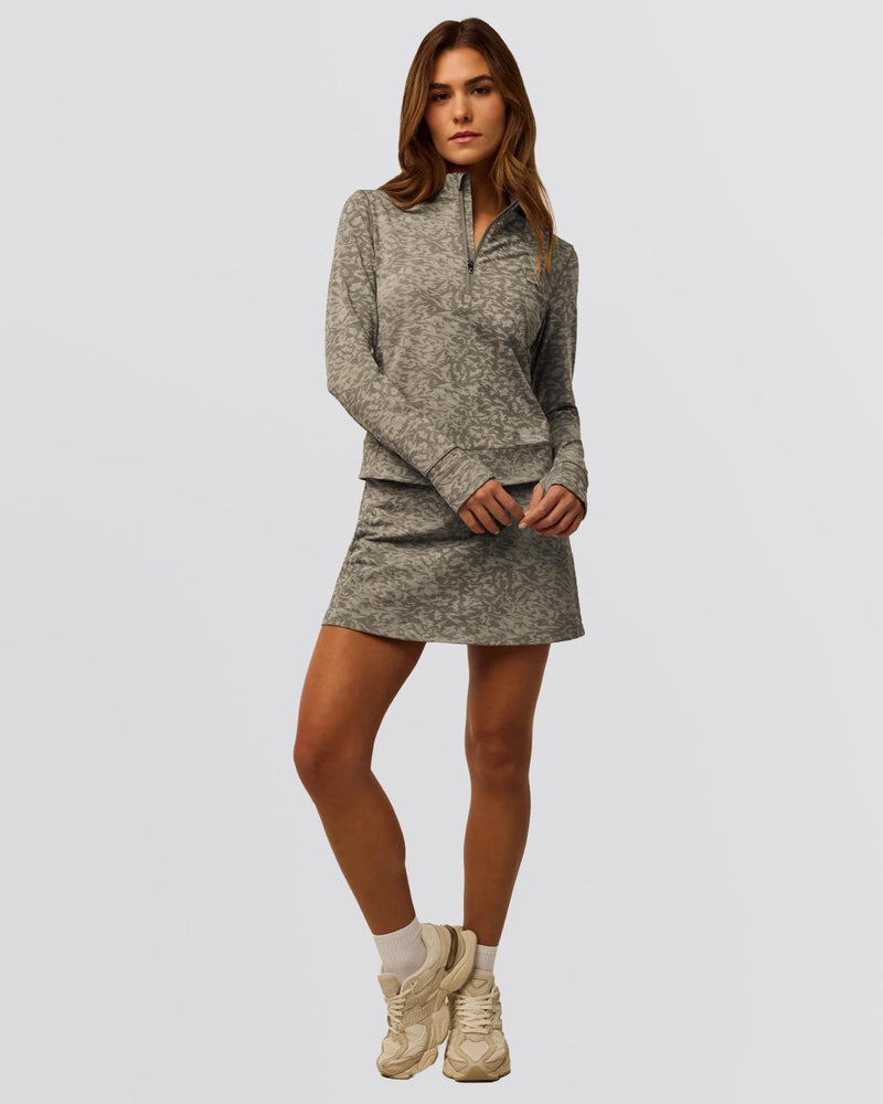 Womens Midas Wolf Jacquard Halley II Quarter Zip Clay Multi