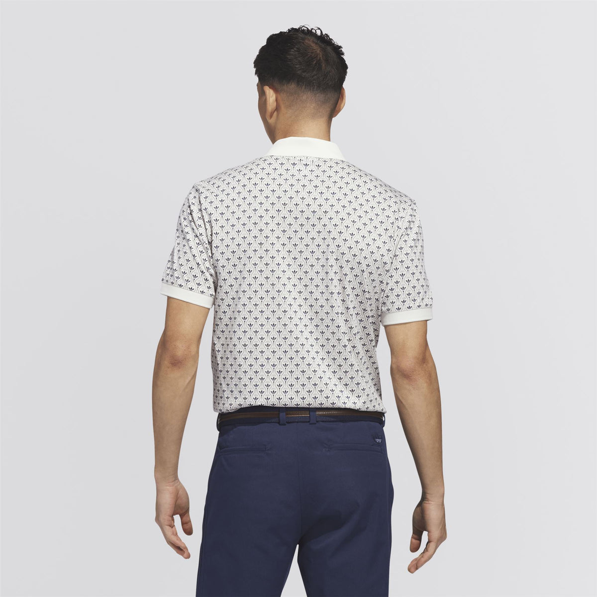 Originals All Over Trefoil Polo Chalk White/Night Indigo