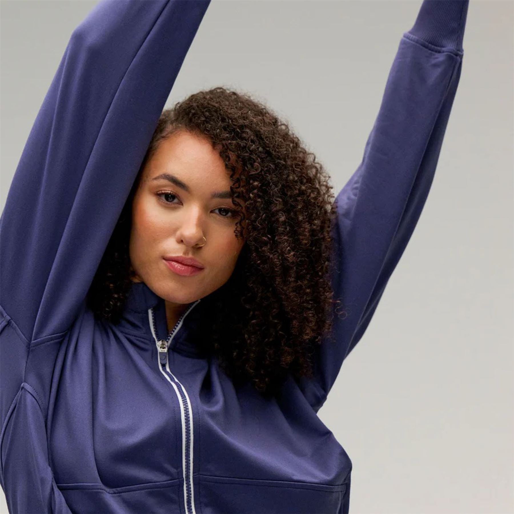 Zero Restriction Zoe Full Zip Hoodie Storm | TRENDYGOLF USA