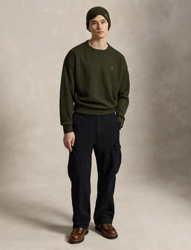 Waffle Fleece Back Sweatshirt Company Olive