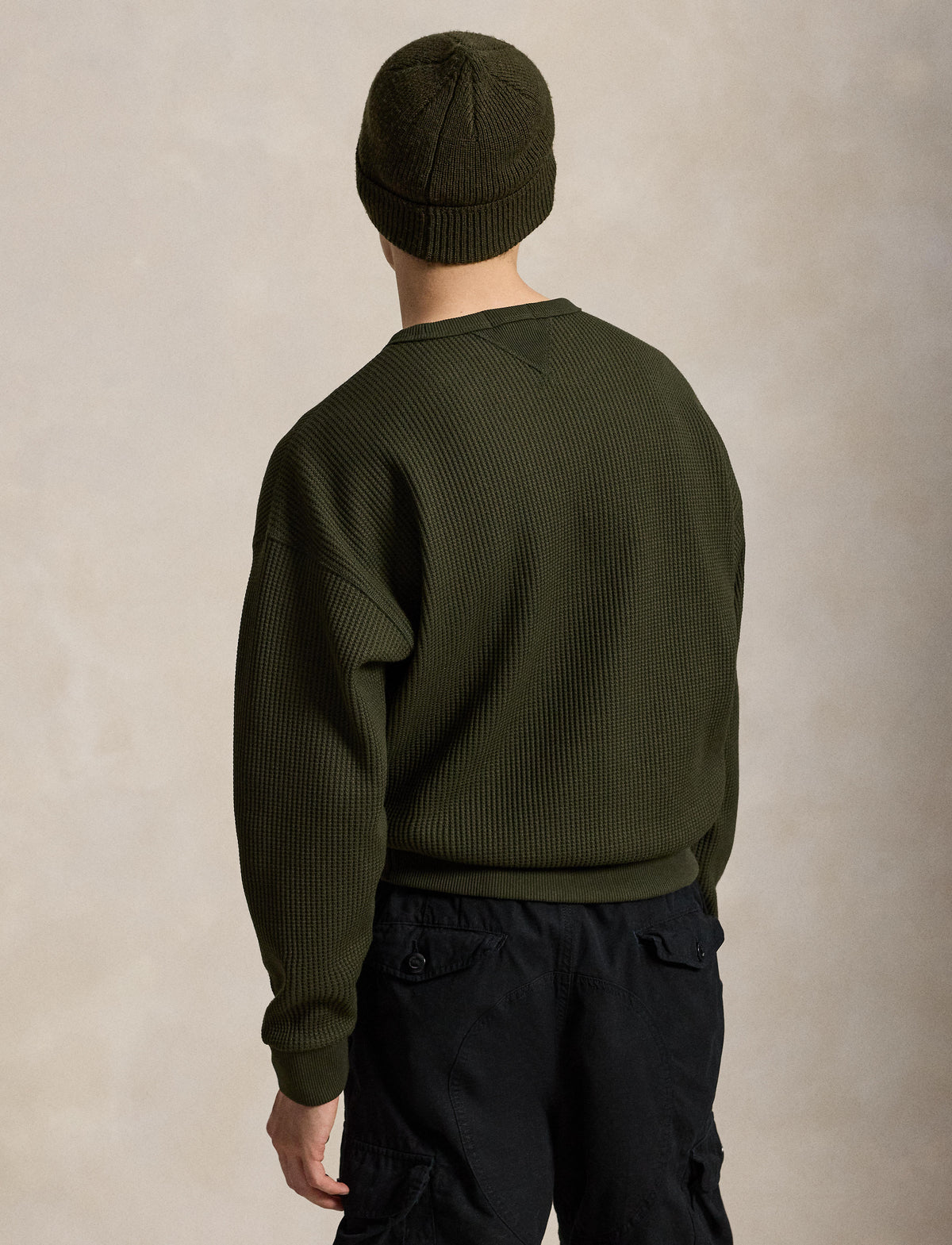 Waffle Fleece Back Sweatshirt Company Olive