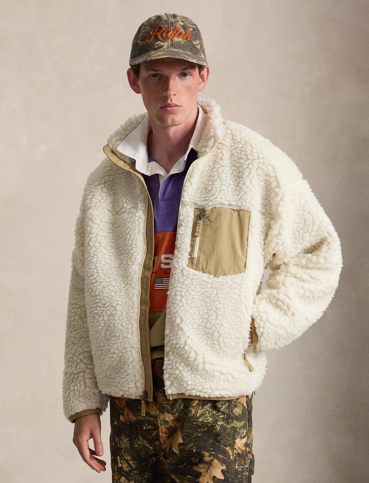Shaggy High Pile Pullover Clubhouse Cream