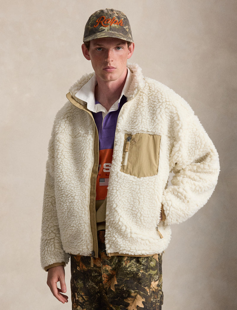 Shaggy High Pile Pullover Clubhouse Cream