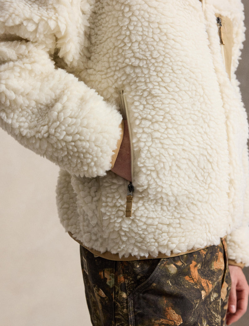 Shaggy High Pile Pullover Clubhouse Cream