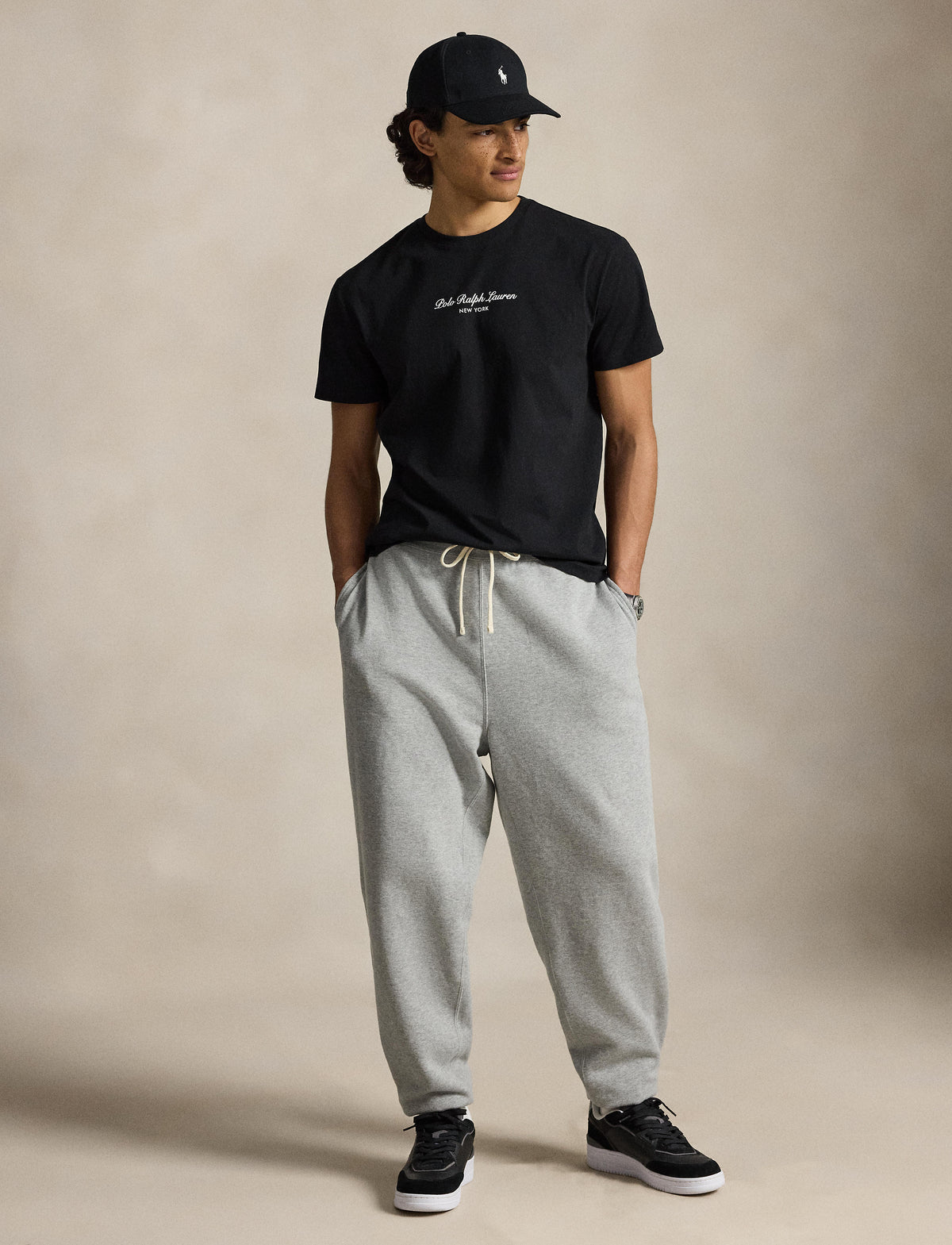 Lightweight Jersey T Shirt Polo Black