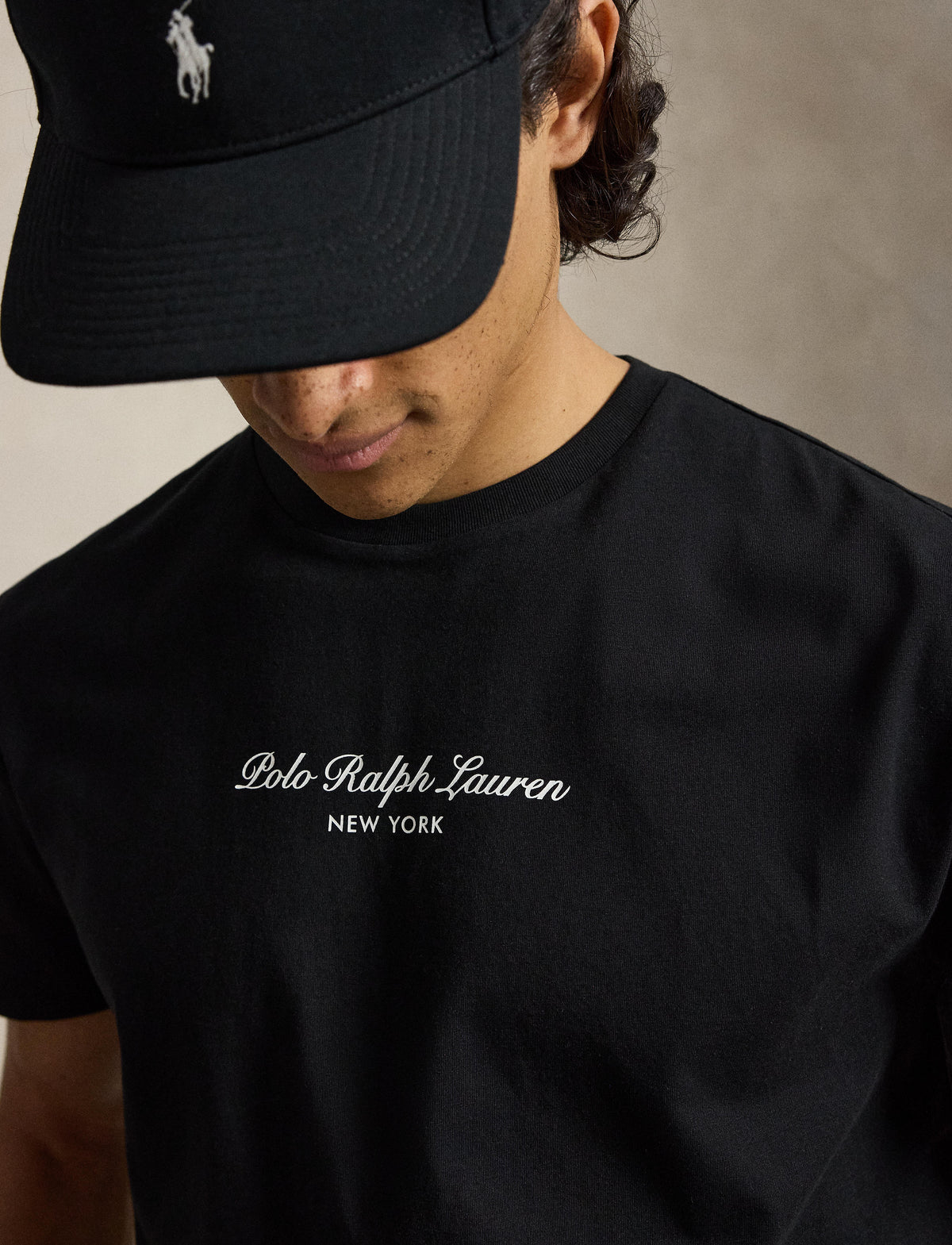 Lightweight Jersey T Shirt Polo Black