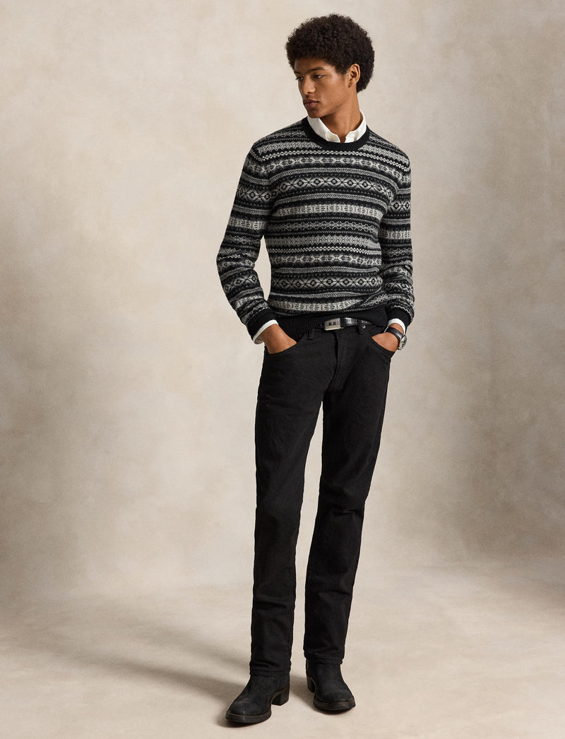 Wool Sweater Black Combo