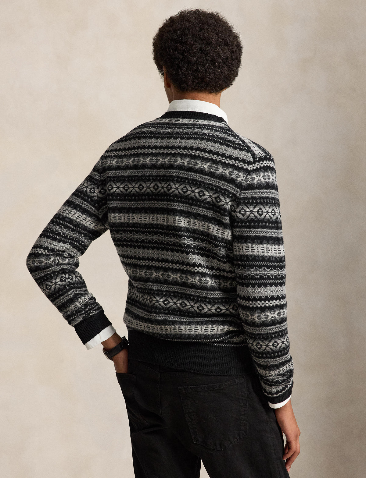 Wool Sweater Black Combo