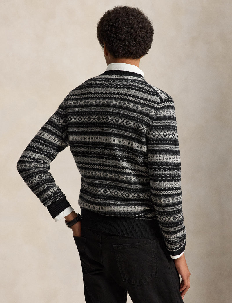 Wool Sweater Black Combo