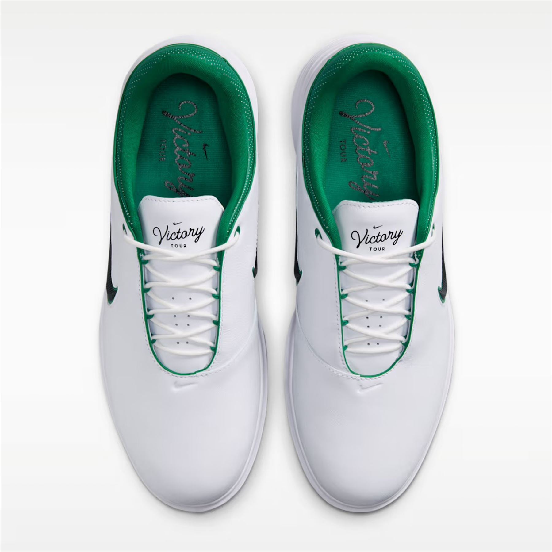 Nike Men's Victory Tour 4 Golf Shoes White/Black Malachite