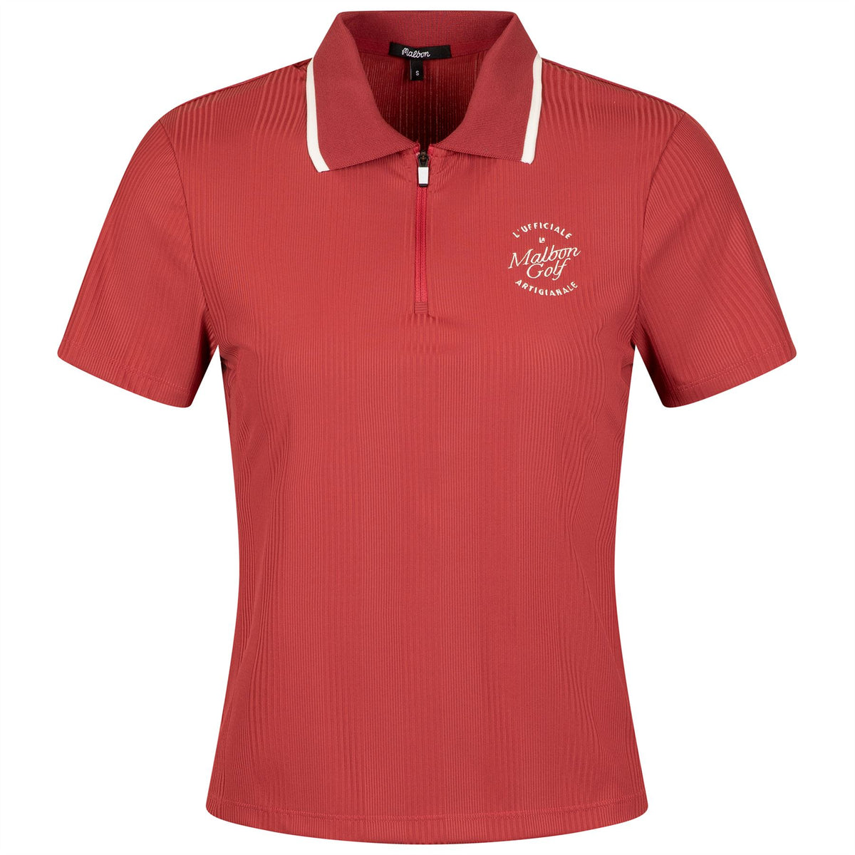 Womens Camilla Quarter Zip Polo Garnet