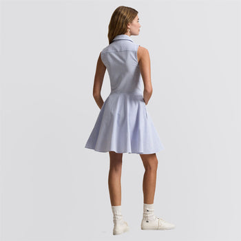 Ralph Lauren Seersucker Sleeveless Shirtdress