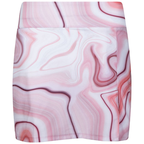 Womens Inverted Pleat Skirt Pink Marble - SS23