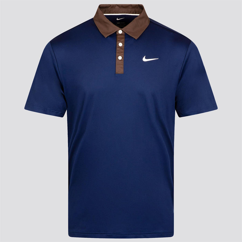Dri-FIT Tour Contrast Polo Blue Void/Baroque Brown/Pale Ivory