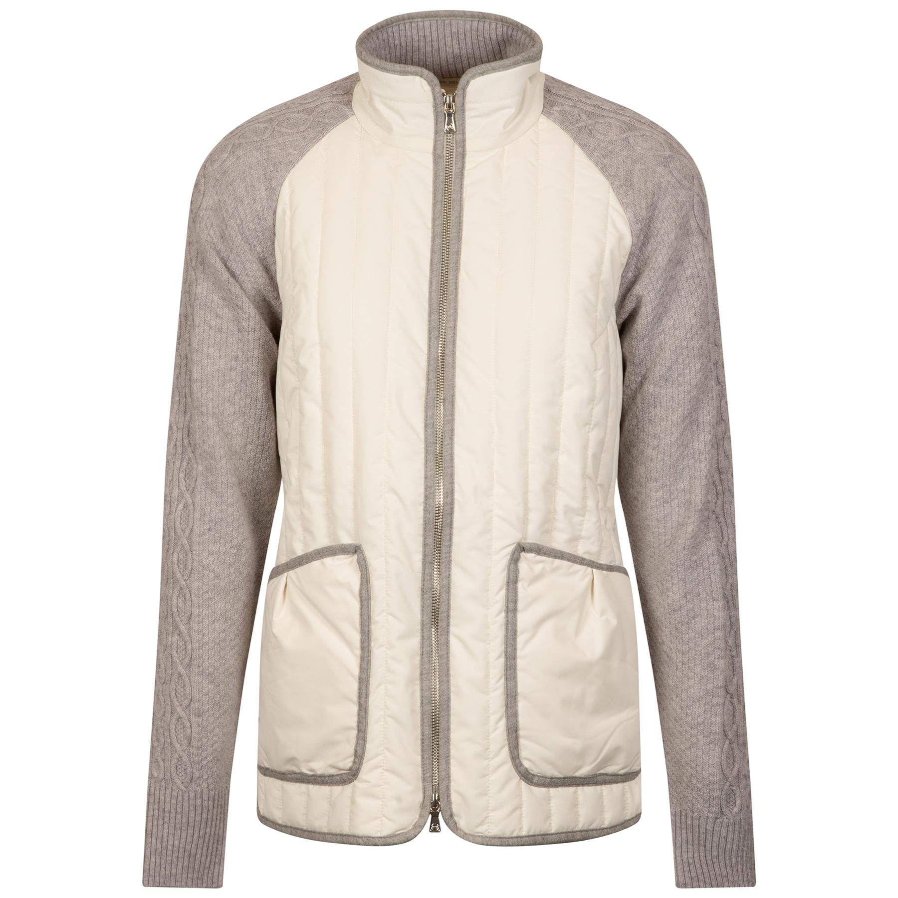 Peter Millar Pippin Hybrid Travel Jacket Ivory/British Grey