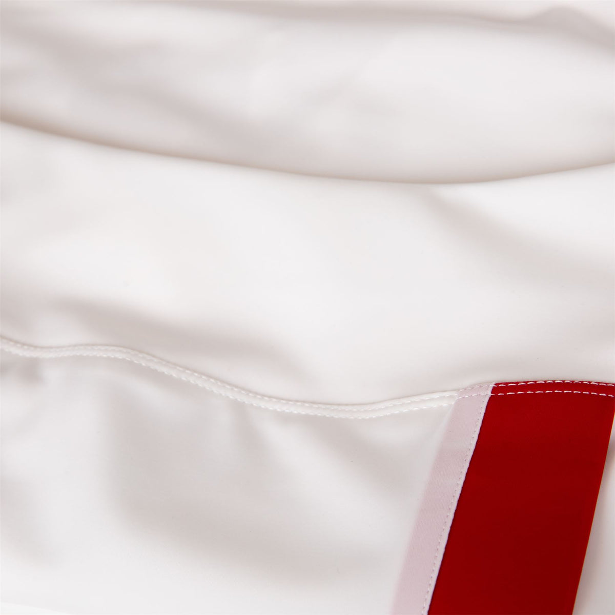 Womens Contrast Sport Skirt Off White/Red
