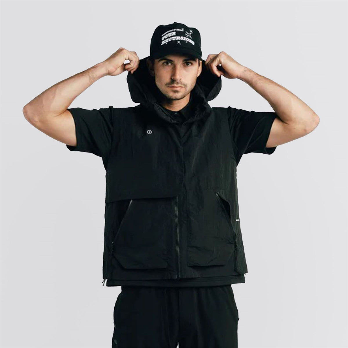 Herbie Nylon Vest Black