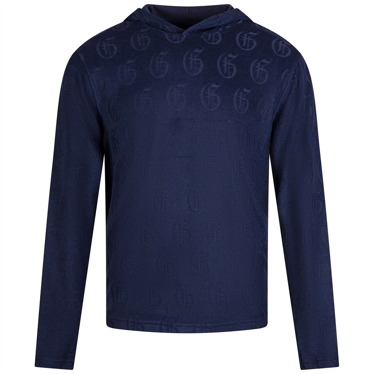 Old English G Jacquard Terry Hoodie Maltese Blue