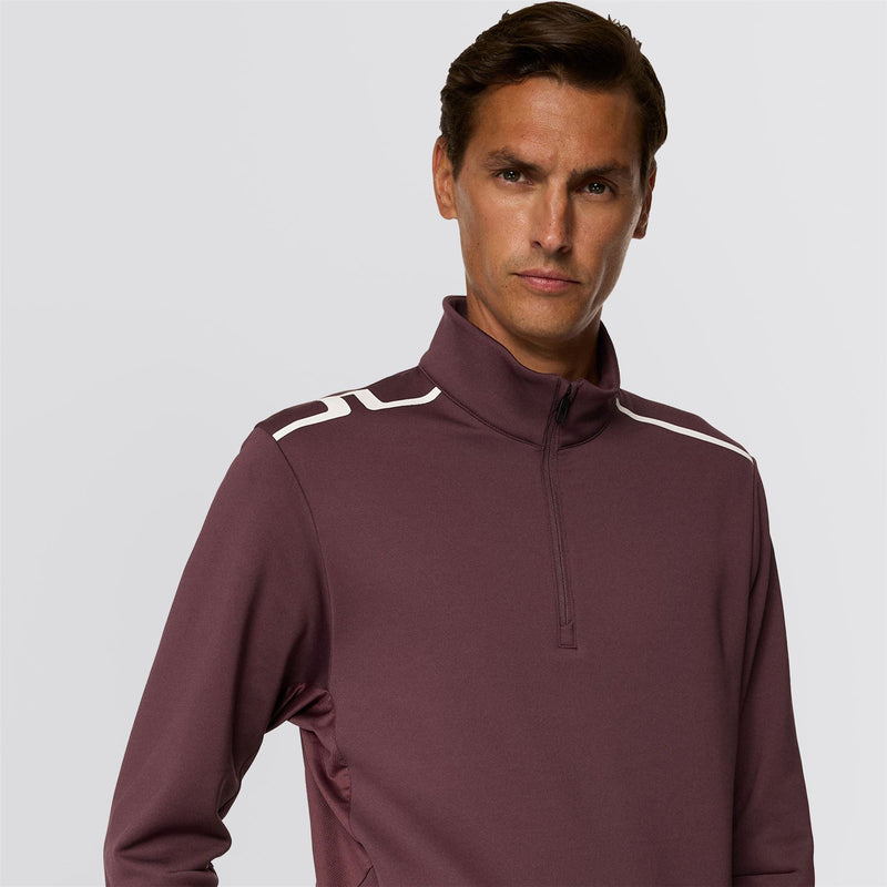 Vinnie Quarter Zip Mid Layer Huckleberry