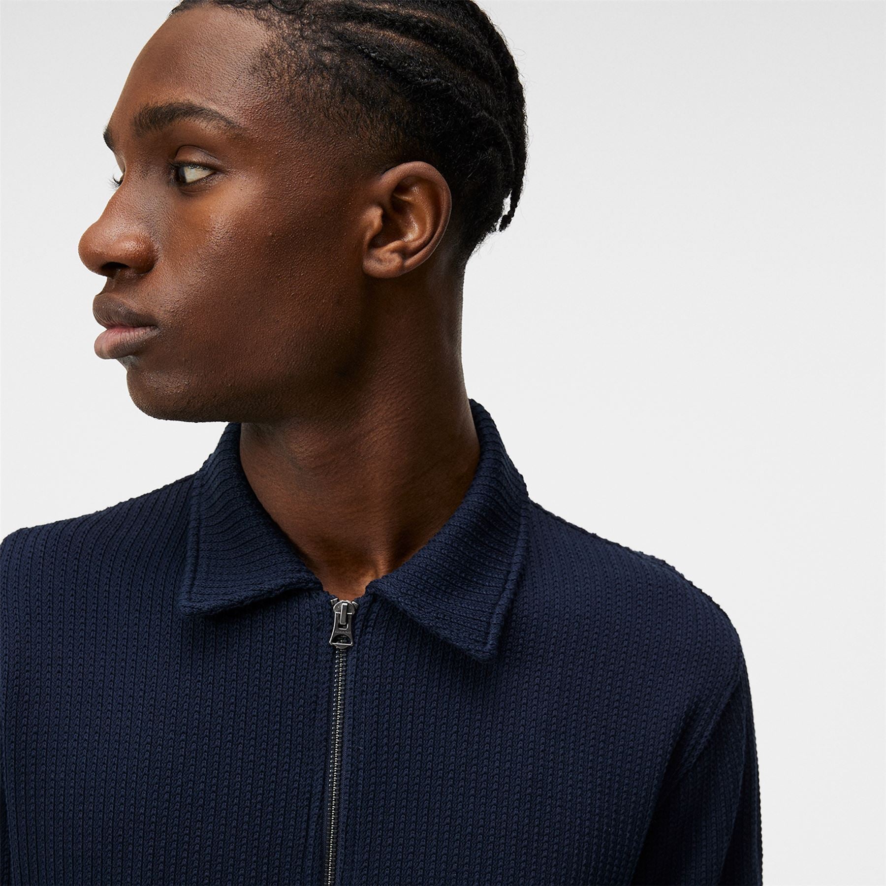 J.Lindeberg Lansa Jersey Zip Jacket JL Navy | Jackets