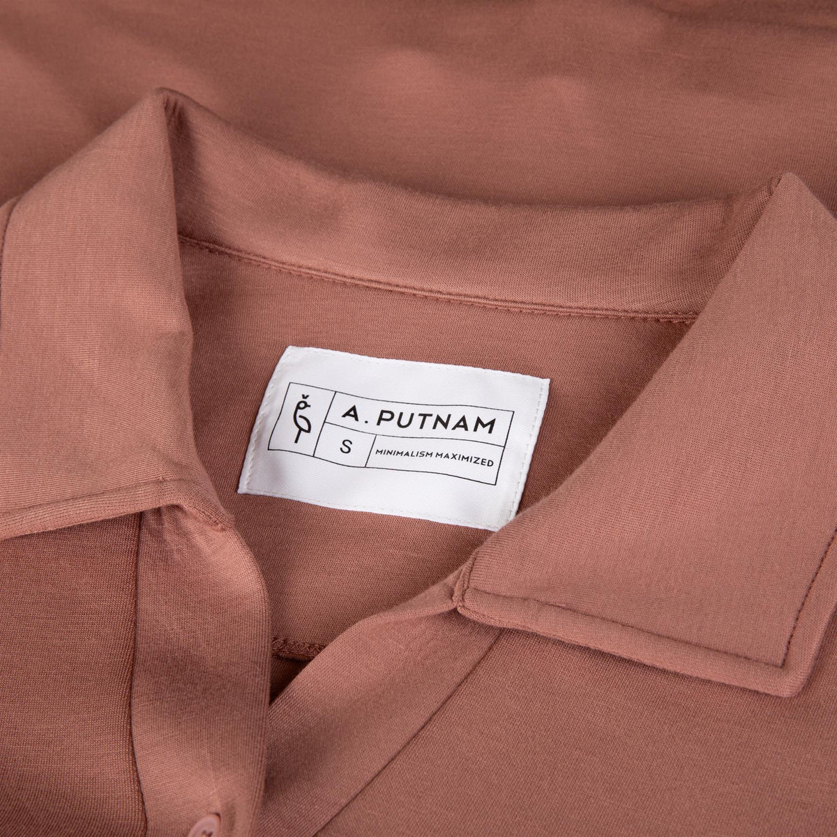 Womens Polo V-Neck Top Mauve