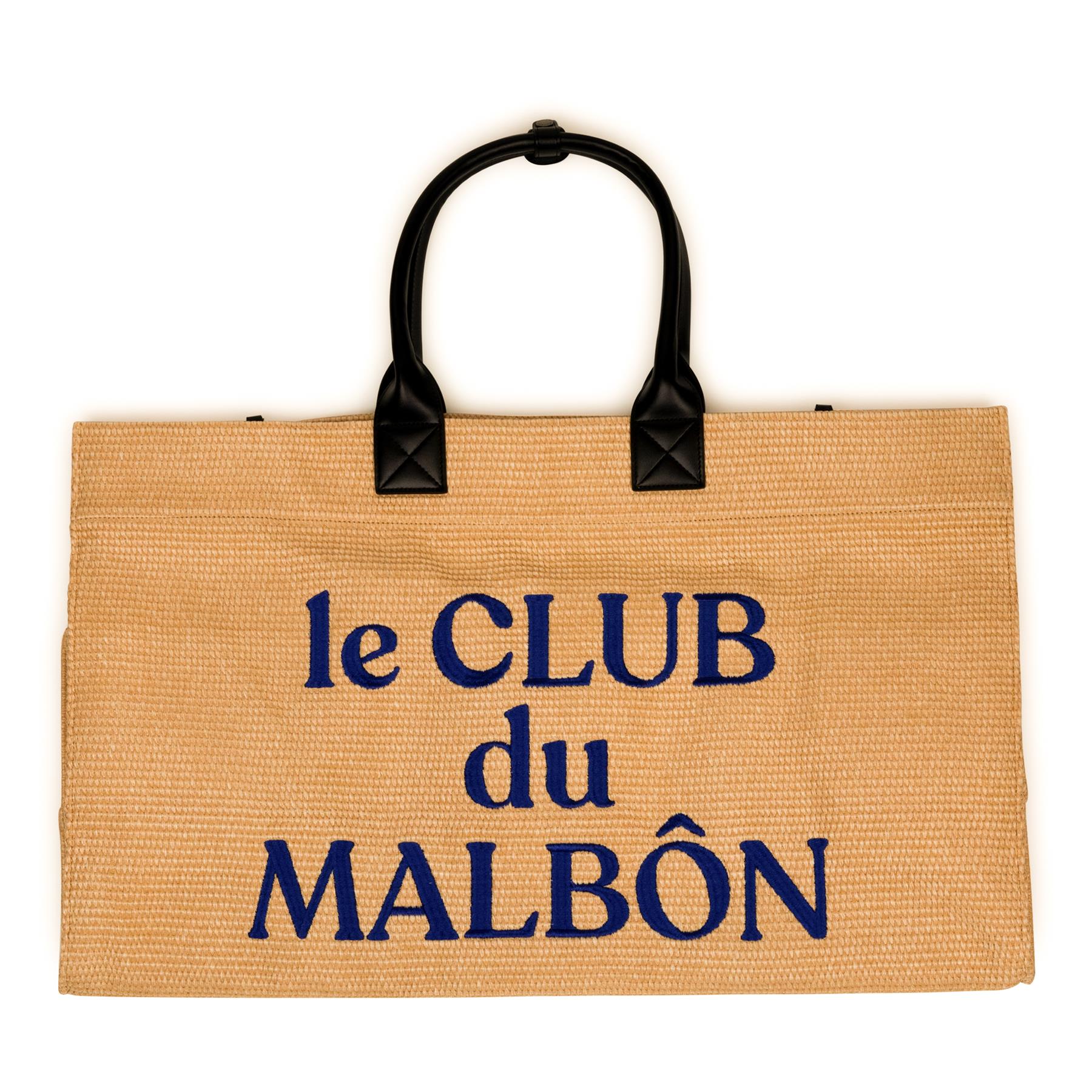 【MALBON GOLF】 [WOMENS COLLECTION] Martin Tote Bag Malbon Golf Martine Tote Bag Natural | TRENDYGOLF USA