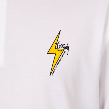 ELECTRICGOLF LOGOS GAMESHIRT WHITE XLサイズ G/FORE x TRENDYGOLF Limited Edition All Day Polo Snow | TRENDYGOLF UK