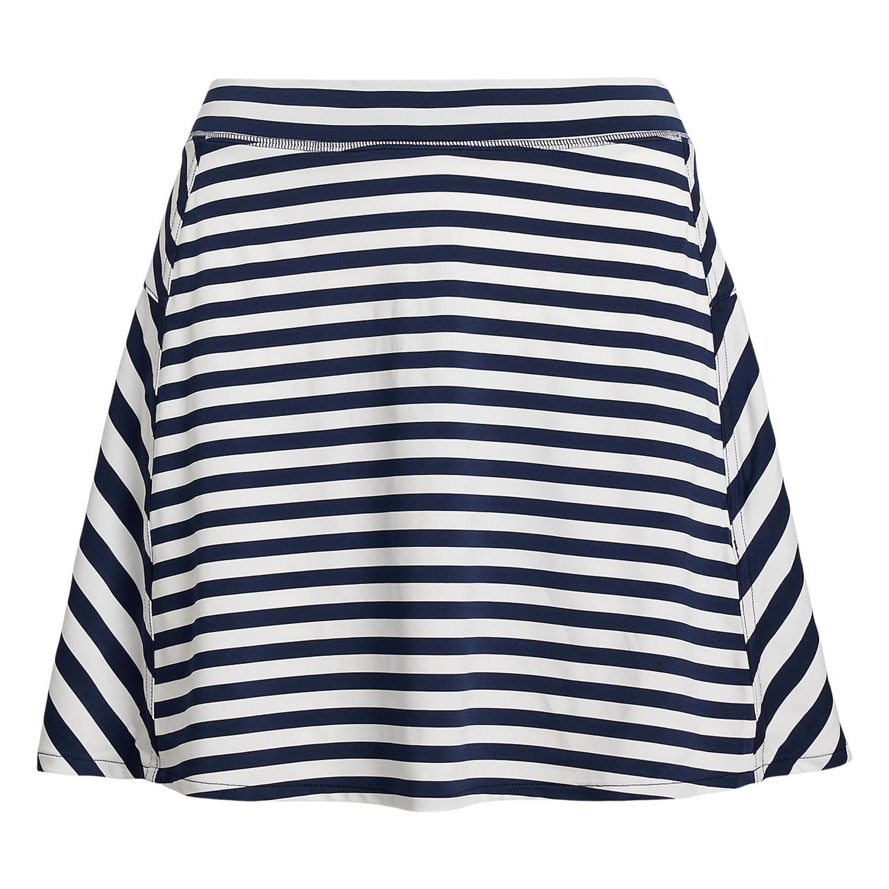 Ralph Lauren RLX Airflow High Waisted Stripe Skirt Refined Navy