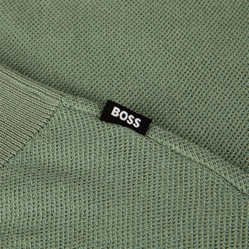 Jianluca Cotton Polo Open Green